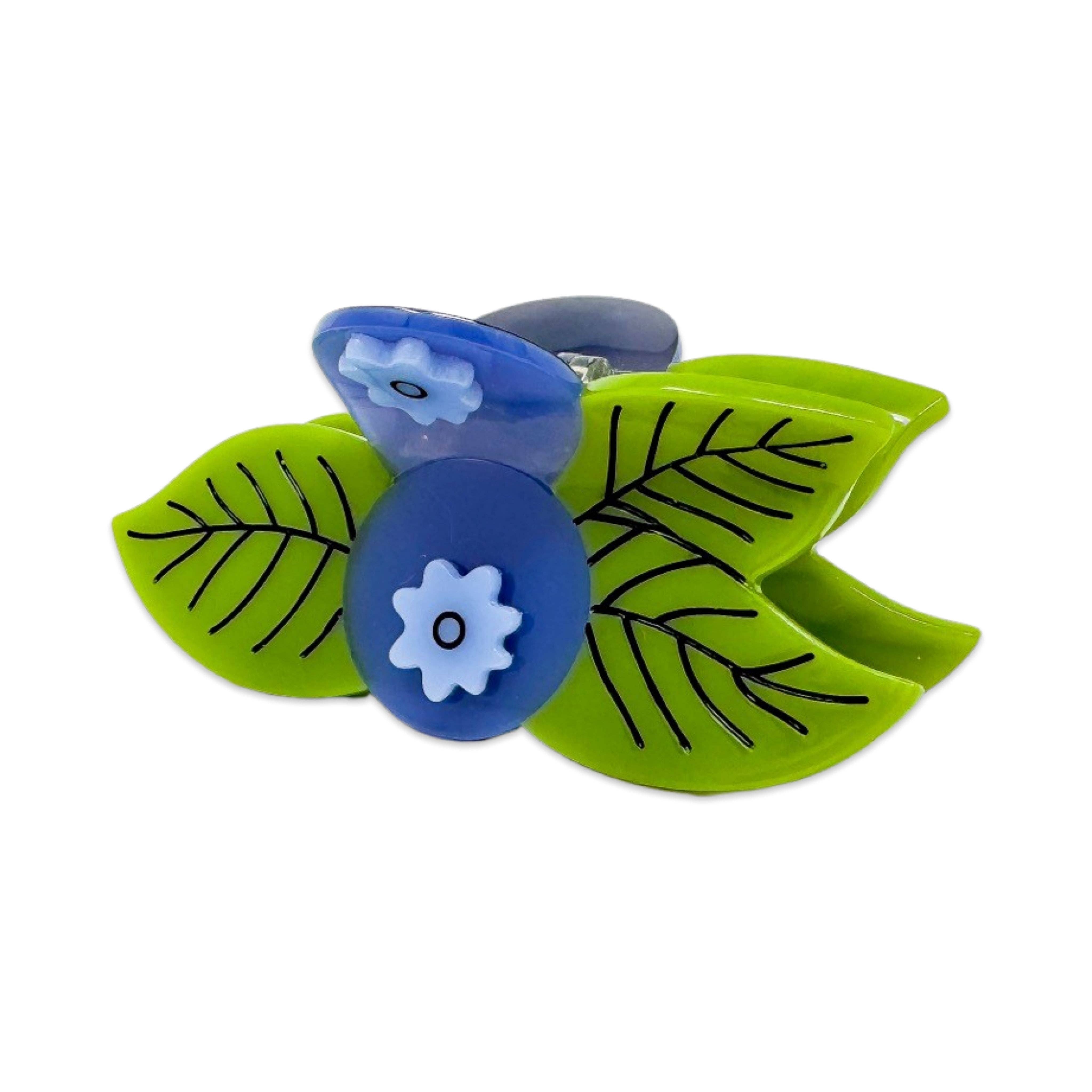 Large Blueberry Hair Claw Clip by Jenny Lemons