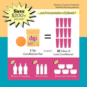 Full-Size Coconut & Almond Conditioner Bar & After Swim Detangler by Dip