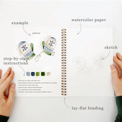 Winter Watercolor Workbook by emily lex studio