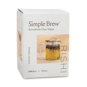 400mL Simple Brew Borosilicate Glass Teapot for Loose Tea by Rishi Tea & Botanicals