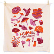 FIELD DAY (Mushrooms, Poppies) - Tea Towel Set of 2 by The Neighborgoods