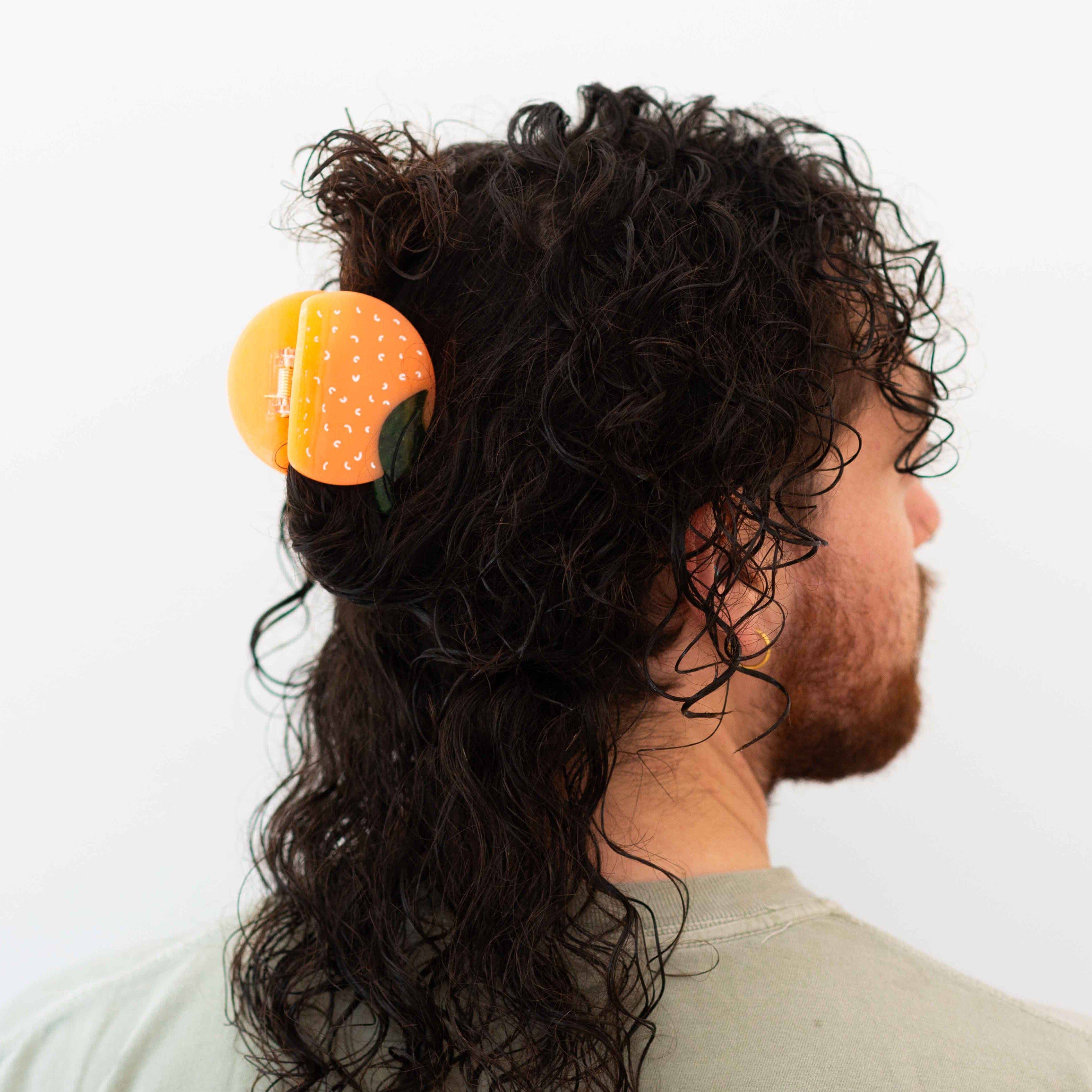 Midi Orange Hair Claw Clip by Jenny Lemons