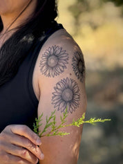 Sunflower Temporary Tattoo by NatureTats