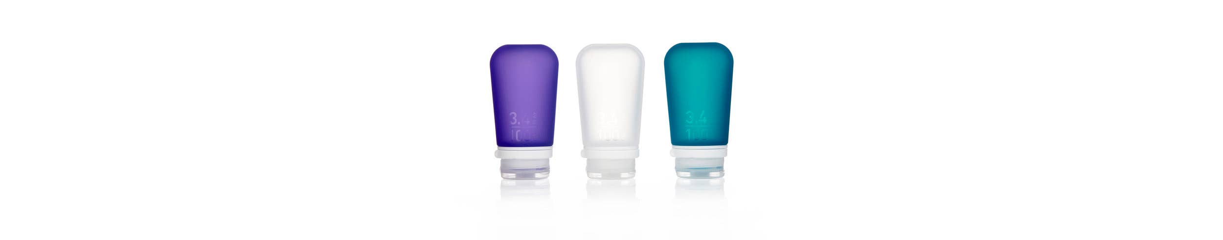 Refillable Silicone GoToob+ : Small, Medium, & Large Sizes