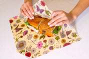Reusable Beeswax Sandwich Wrap - Meadow Magic Print by Bee's Wrap