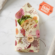Reusable Beeswax Sandwich Wrap - Meadow Magic Print by Bee's Wrap