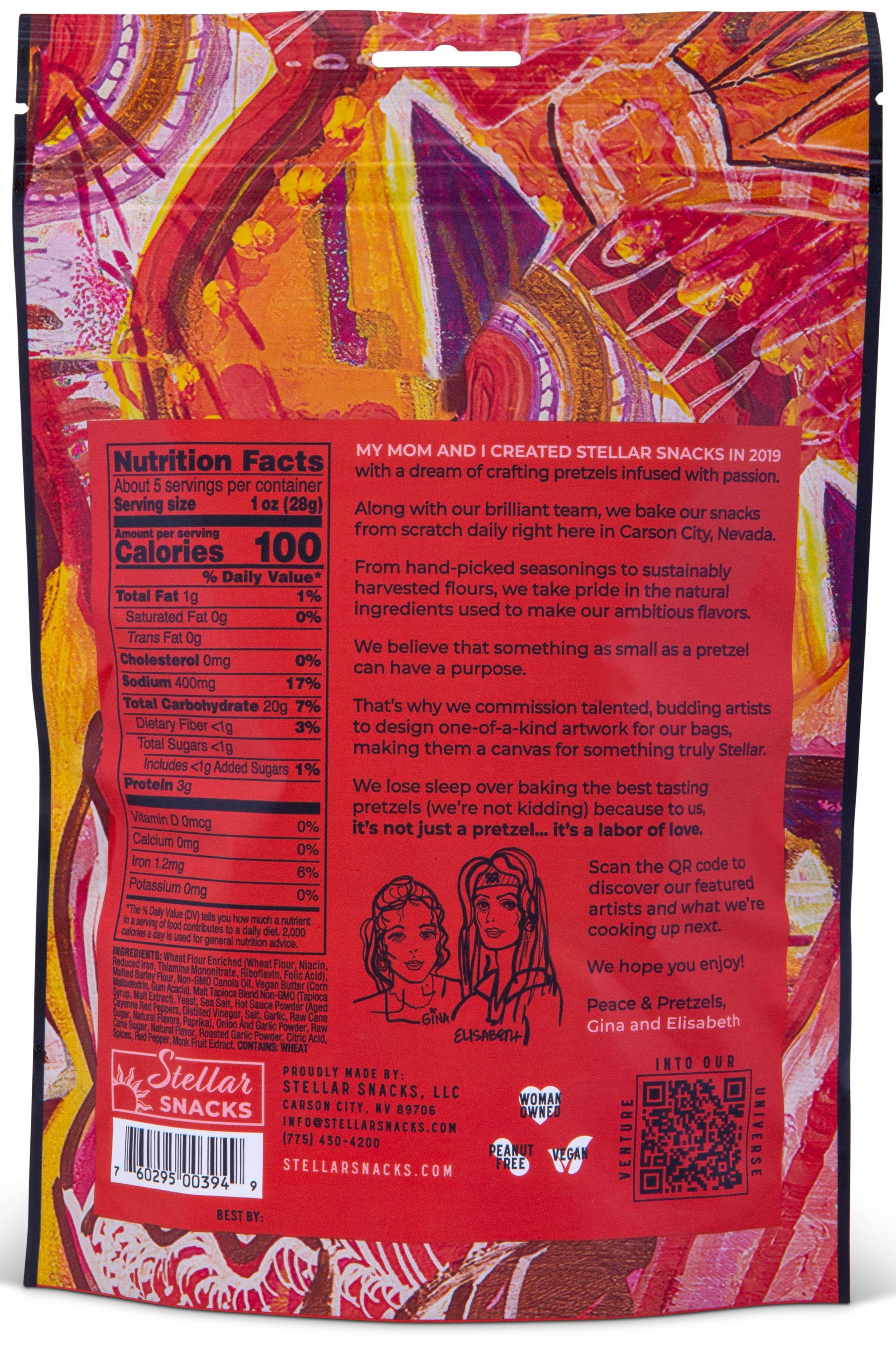 Sweet & Sparky Pretzel Braids by Stellar Snacks - 5 oz