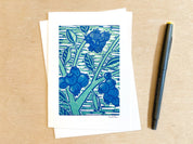 Blueberries Greeting Card by Nan Onkka Prints