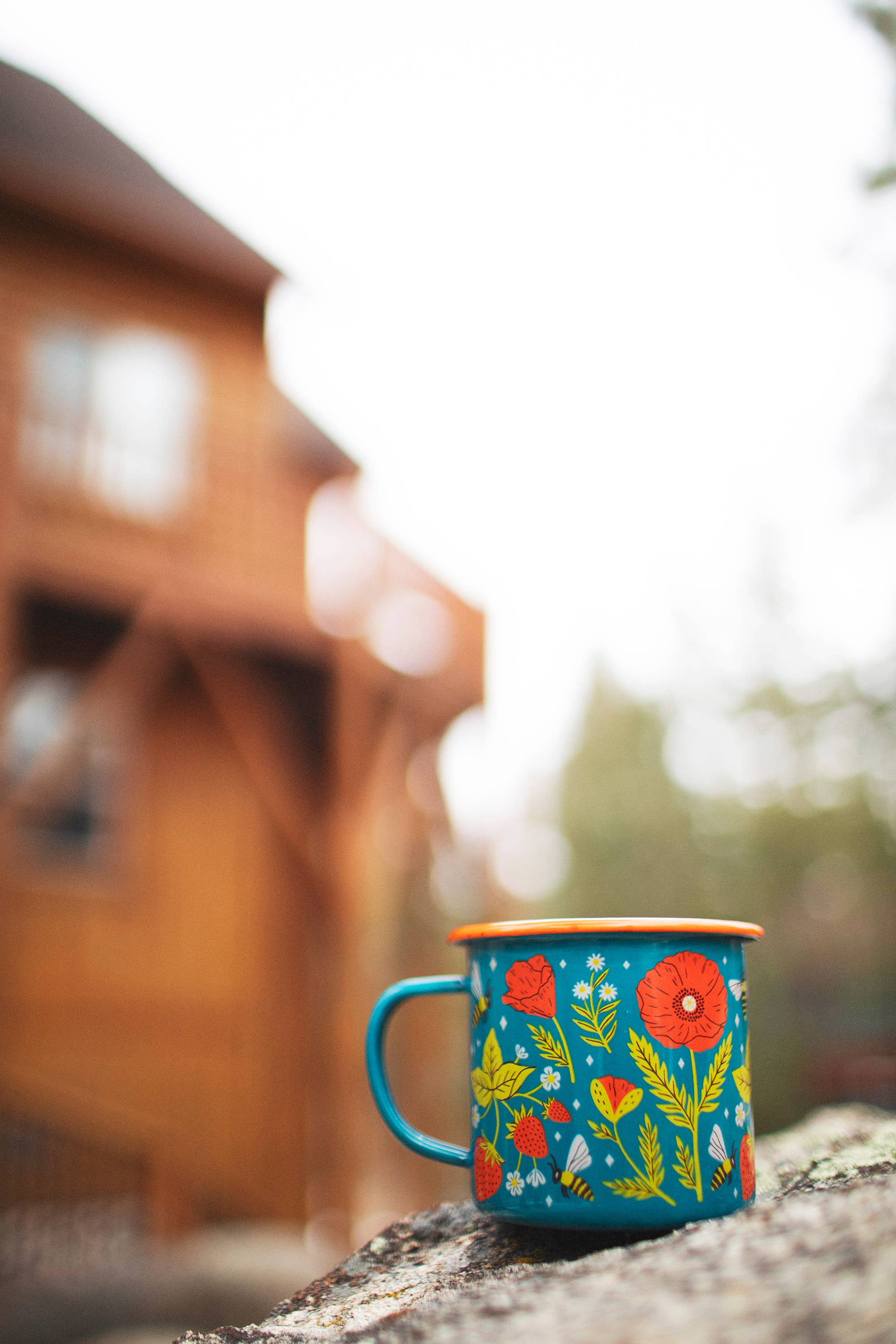 Garden Buzz Enamel Mug, 16 oz by Trek Light