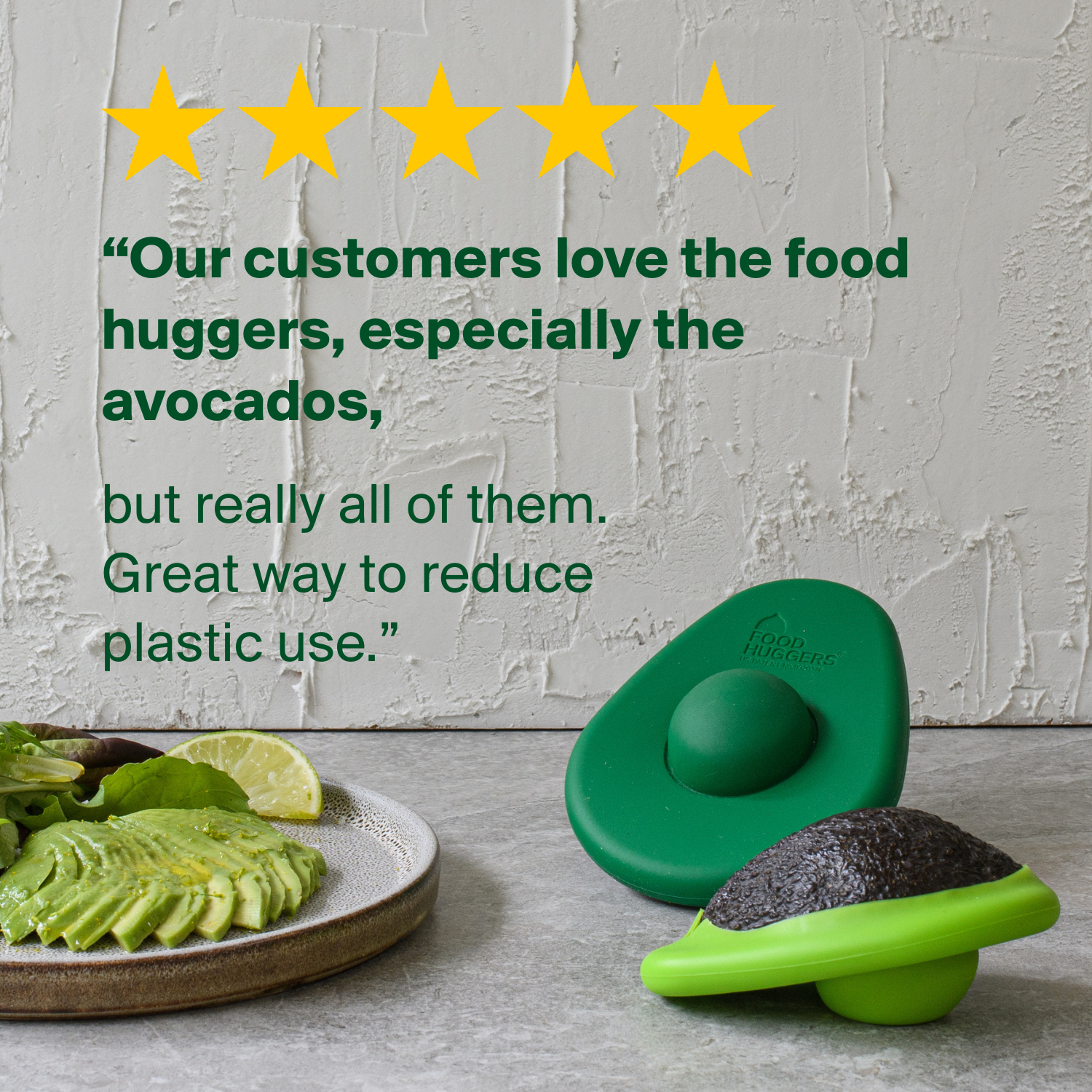 Reusable Silicone Avocado Savers (Set of 2) by Food Huggers