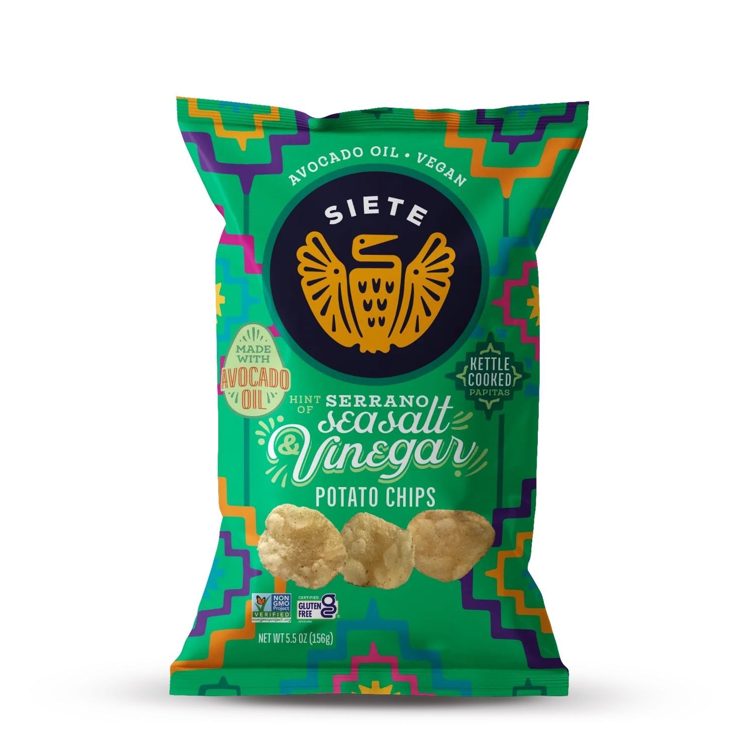 Kettle Cooked Potato Chips 5.5 oz by Siete Foods