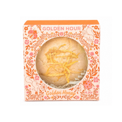 The Golden Hour Bath Bomb in Golden Honey by Sow the Magic