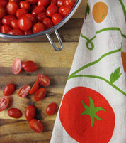 TOMATO BASIL (Tomato, Basil) Tea Towel Set of 2 by The Neighborgoods