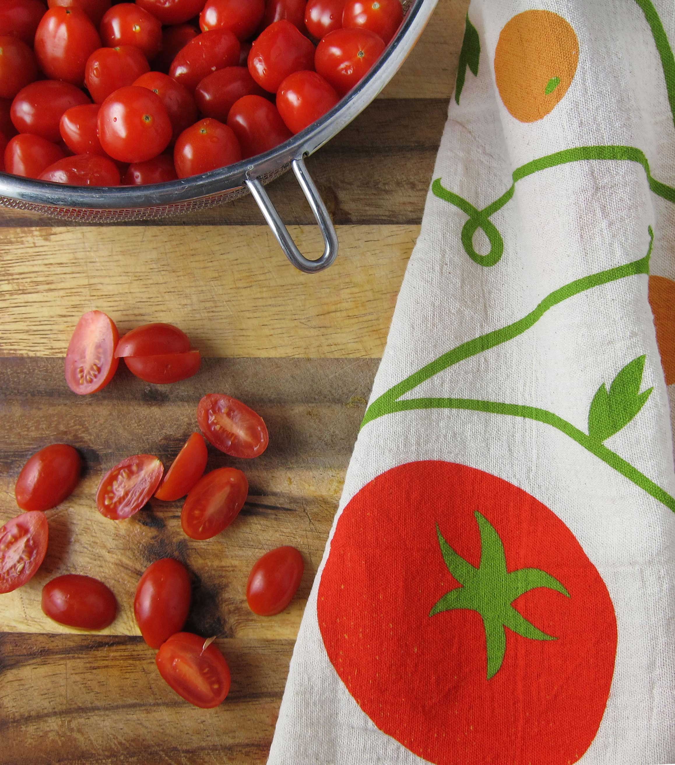 TOMATO BASIL (Tomato, Basil) Tea Towel Set of 2 by The Neighborgoods