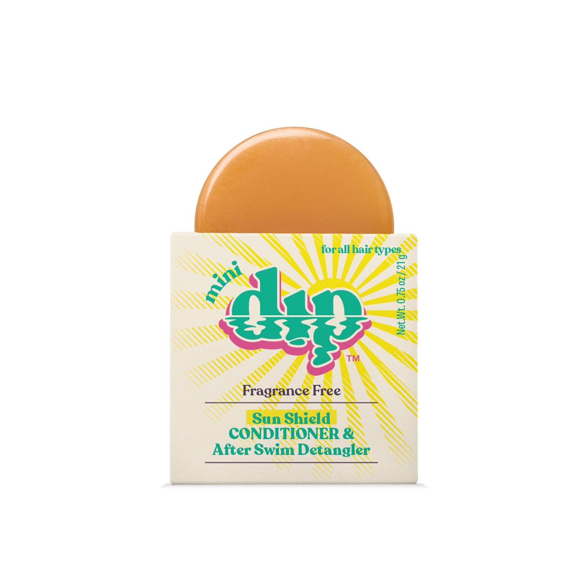 Mini Sun Shield Conditioner Bar & After Swim Detangler Fragrance Free by Dip