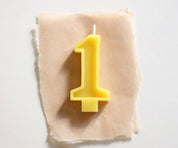Beeswax Number Birthday Candles by FD Market
