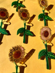 Sunflowers Earrings by Not Picasso