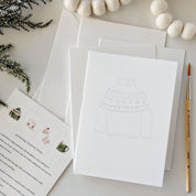 Warm + Cozy Paintable Notecard Set by emily lex studio