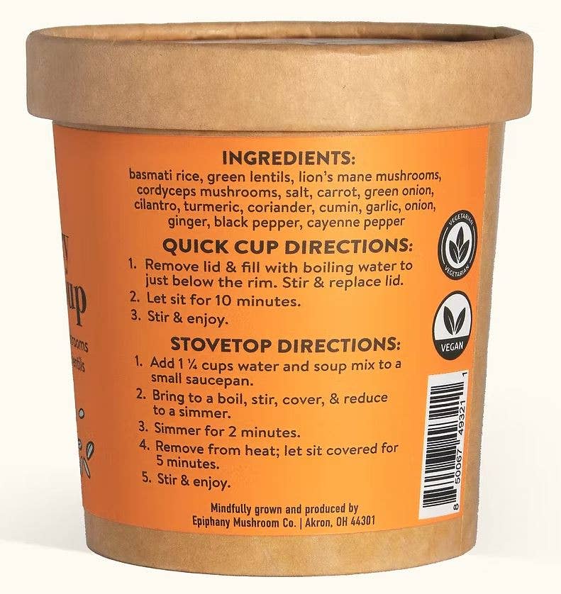 Golden Curry Mushroom Instant Soup by Epiphany Mushroom Co,