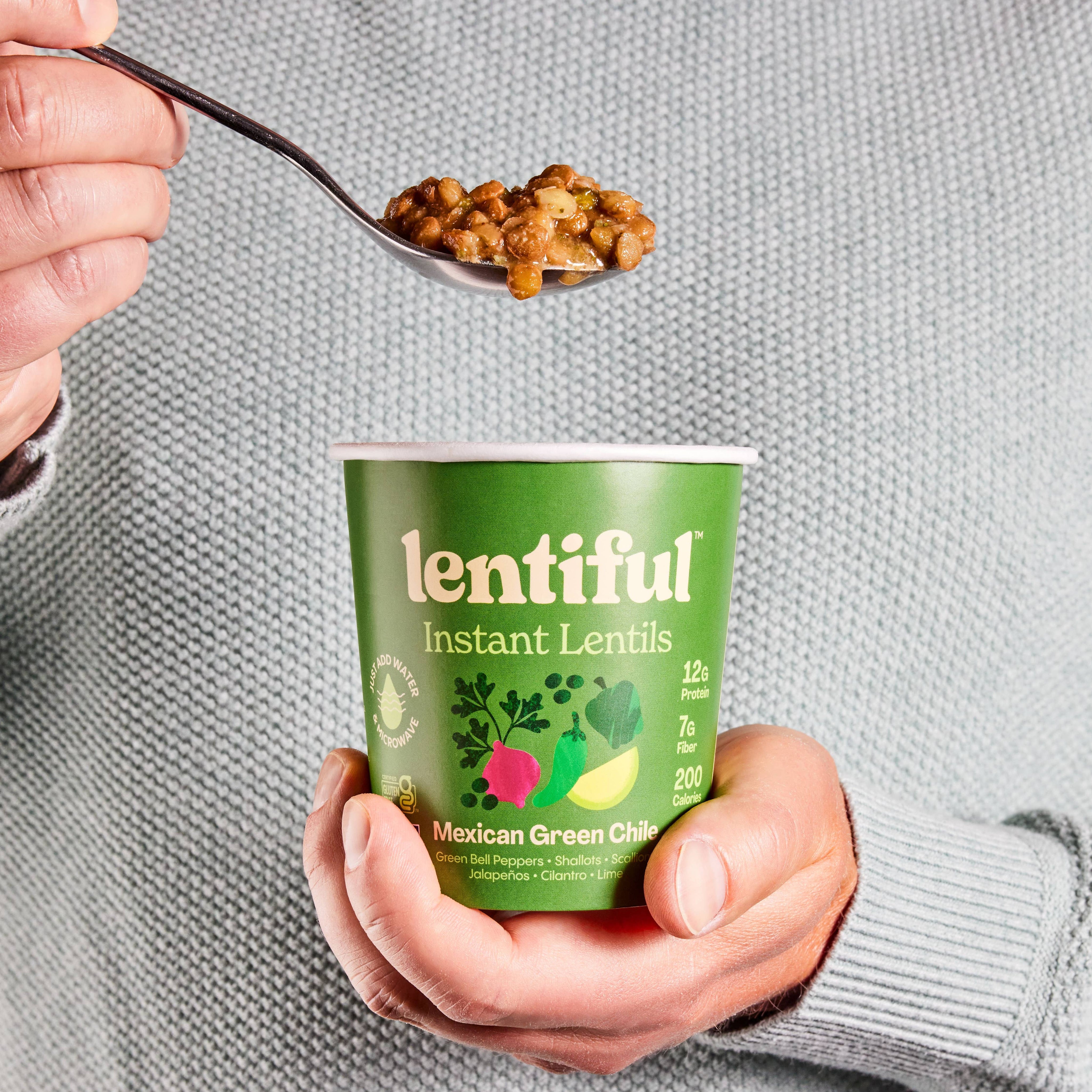 Mexican Green Chile Instant Lentils by Lentiful