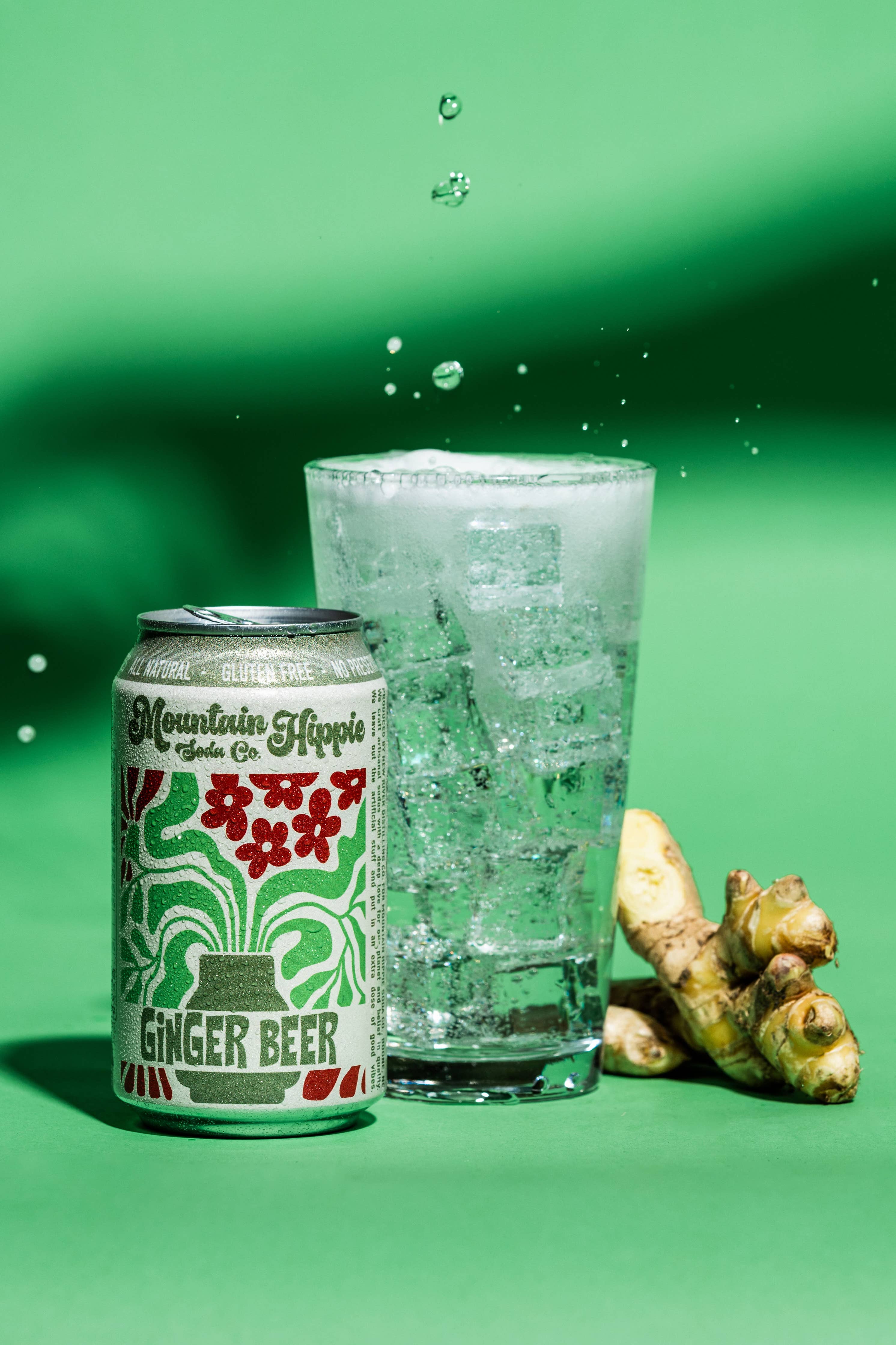 Ginger Beer Natural Soda by Mountain Hippie Soda Co.