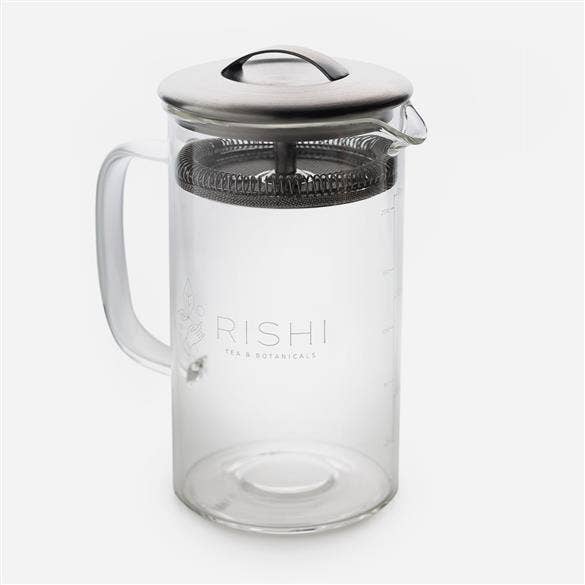 600mL Simple Brew Borosilicate Glass Teapot for Loose Tea by Rishi Tea & Botanical