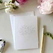 Bouquets Paintable Watercolor Notecard Set by emily lex studio