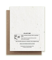 Moon Phase Birthday Plantable Herb Seed Card by Small Victories