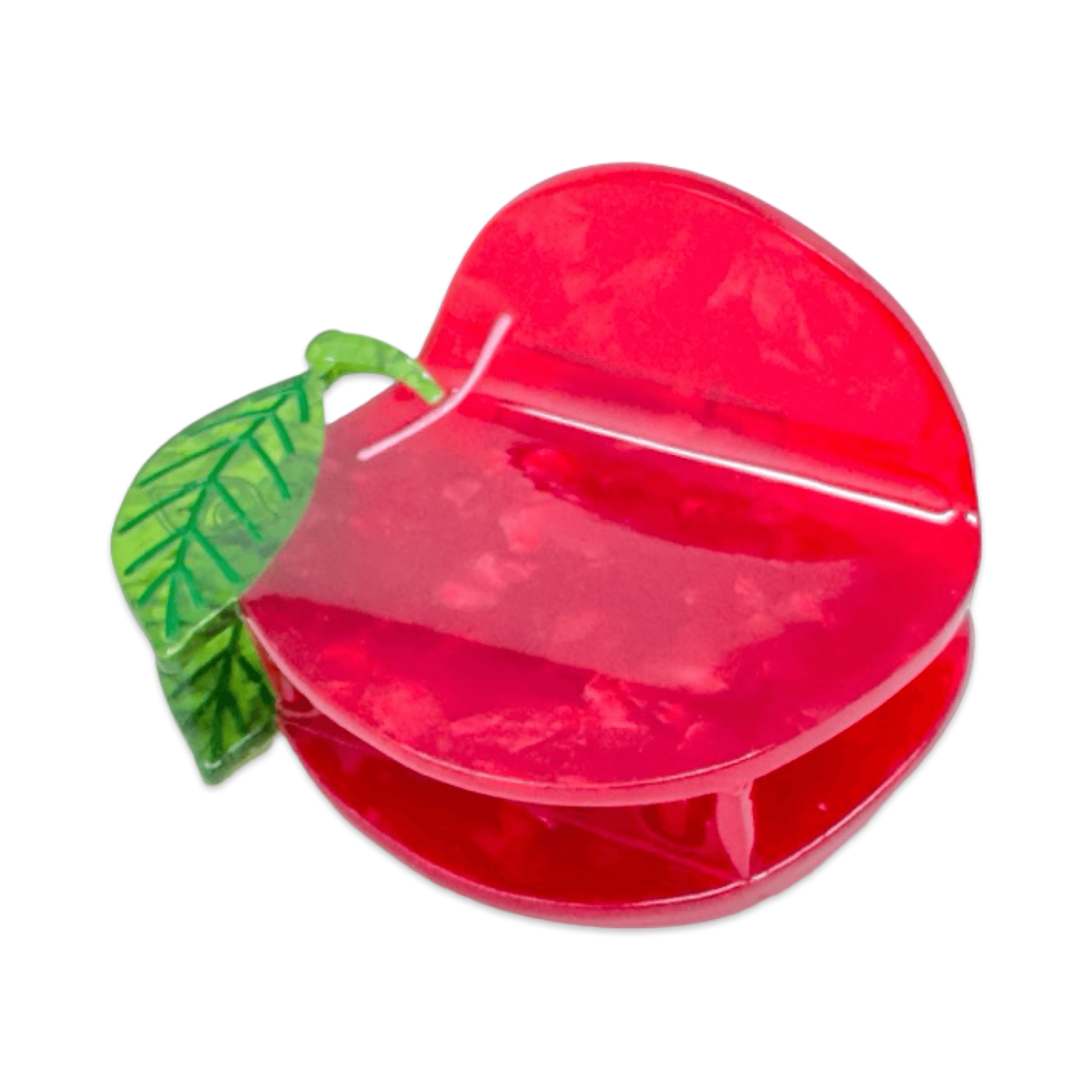 Midi Red Apple Hair Claw Clip by Jenny Lemons