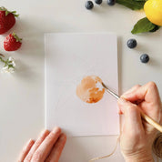 Fruit Paintable Watercolor Notecard Set by emily lex studio