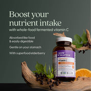Fermented Vitamin C Supplement, 30 Vegan Tablets by New Chapter