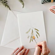 Classic Christmas Paintable Notecard Set by emily lex studio