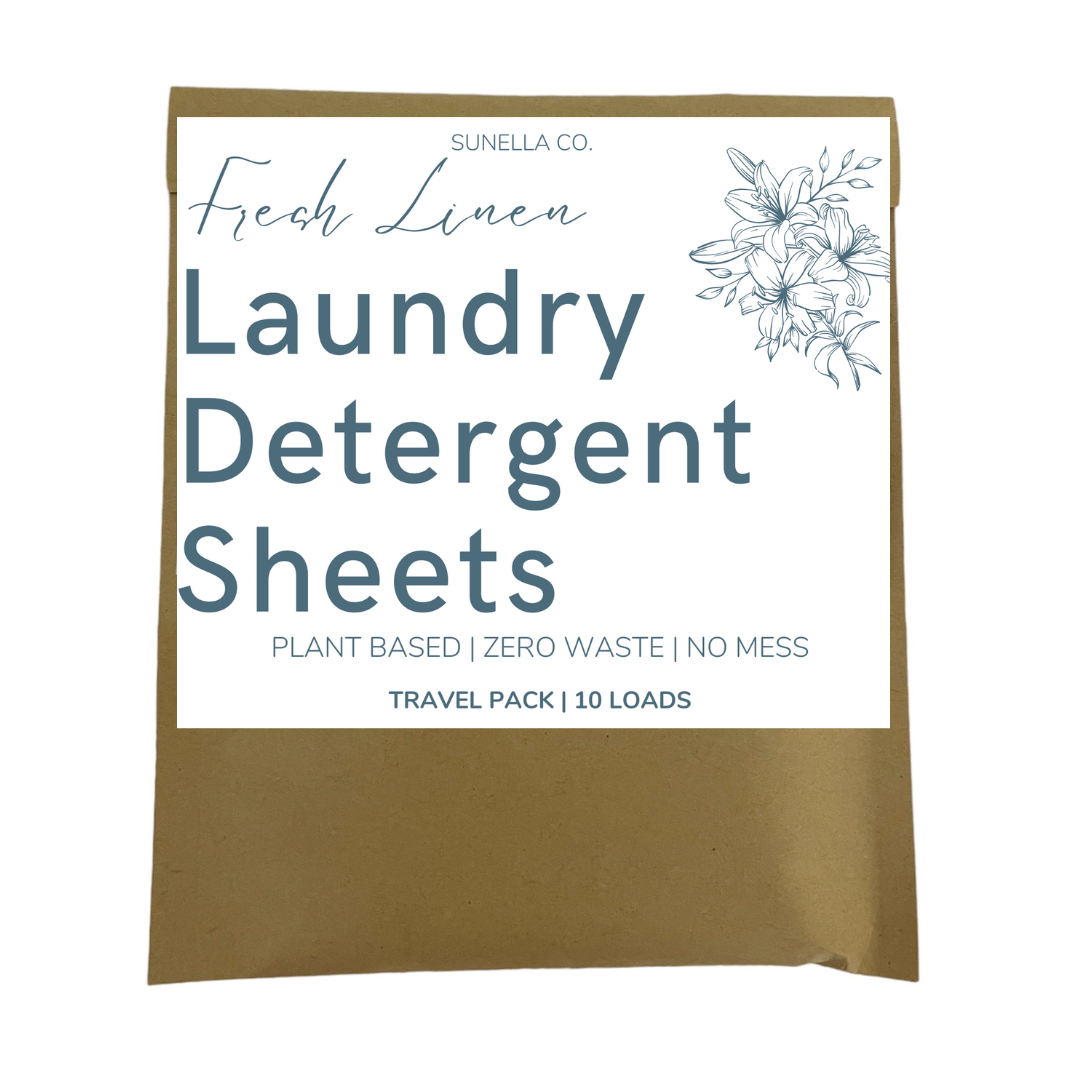 Laundry Detergent Sheets Travel Pack (10 Loads) by Sunella Co.