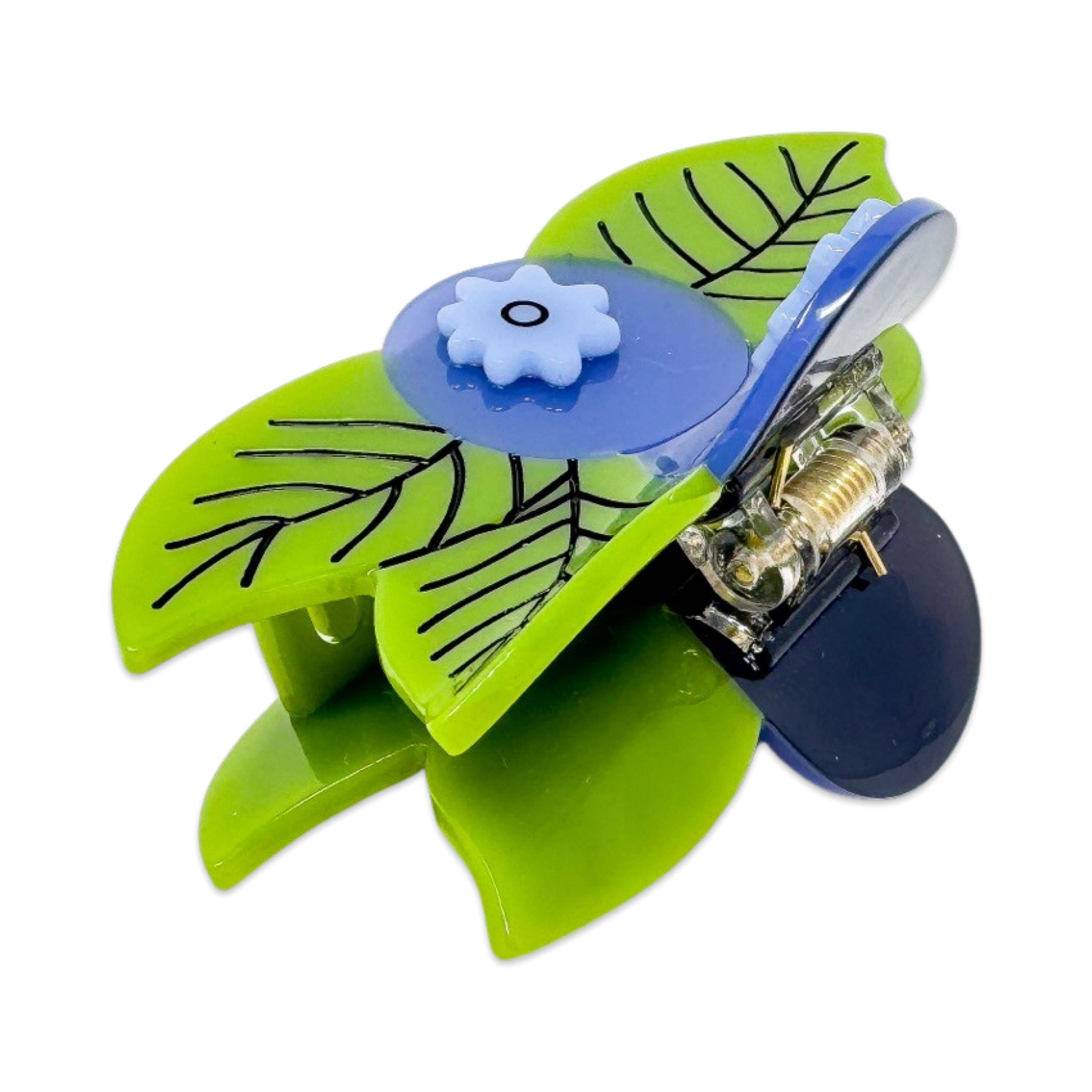 Large Blueberry Hair Claw Clip by Jenny Lemons