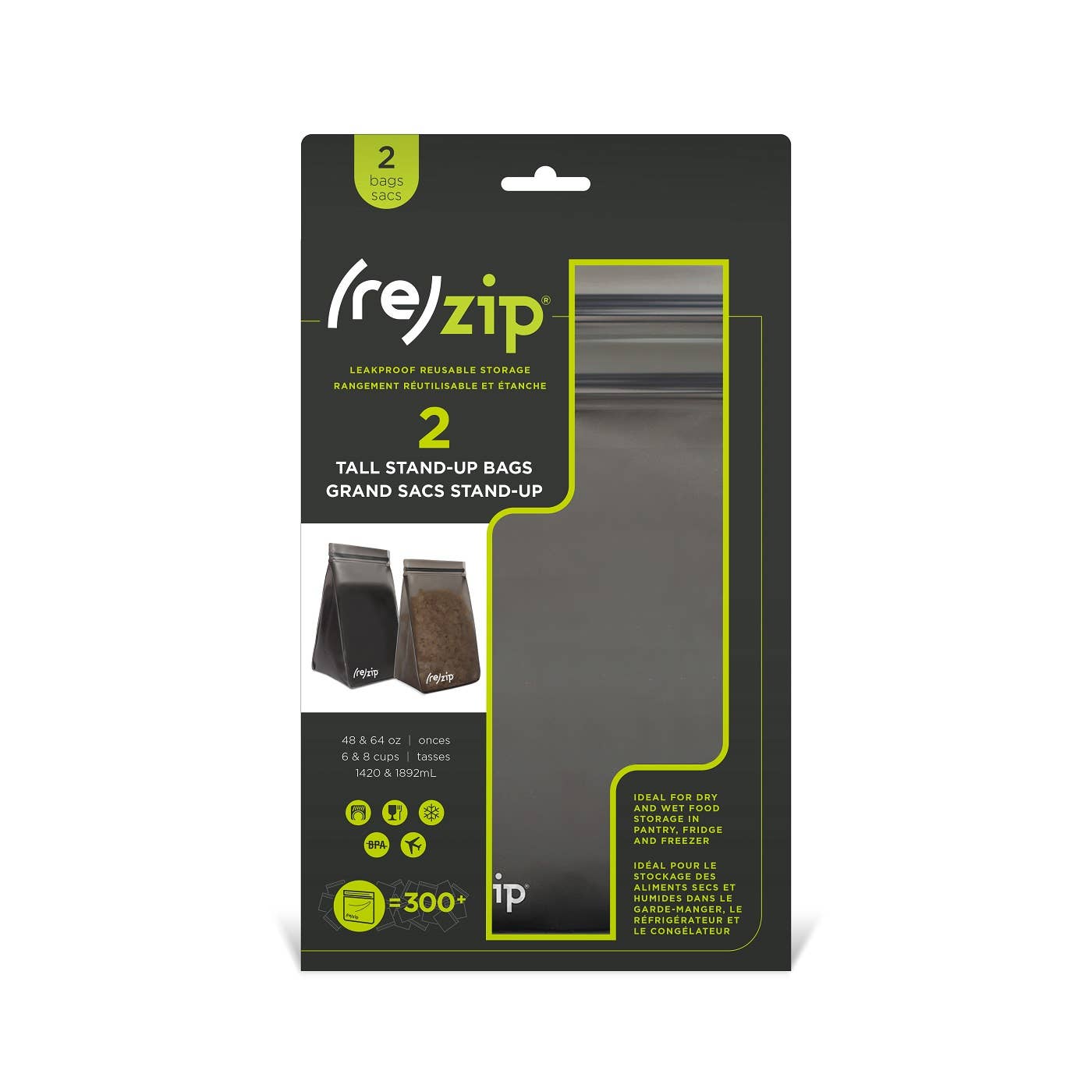 Airtight Reusable Coffee/Tea Storage Bags - 2 Piece Set by Rezip Co.