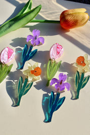 Irises Earrings by Not Picasso