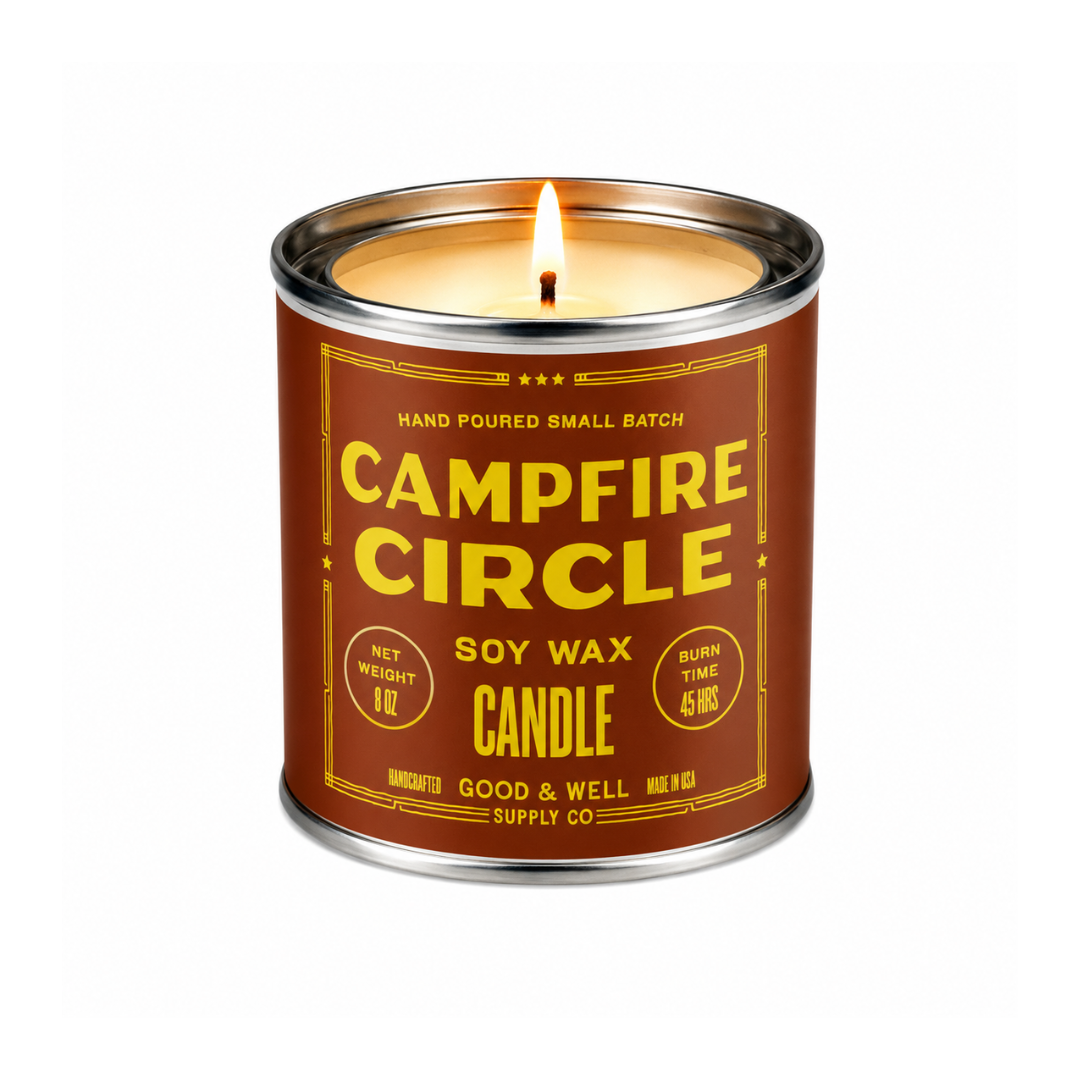 Campfire Circle Soy Candle by Good & Well Supply Co.