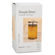 600mL Simple Brew Borosilicate Glass Teapot for Loose Tea by Rishi Tea & Botanical