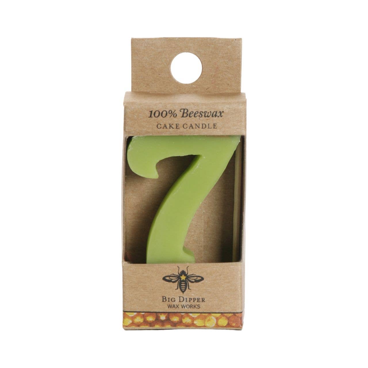 Pure Beeswax Birthday Cake Number Candles by Big Dipper Wax Works