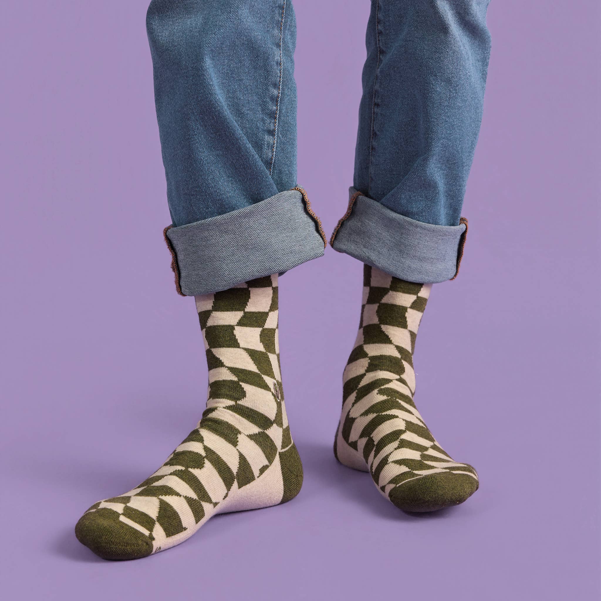 Socks that Support Women's Equality | Groovy Grid by Conscious Step