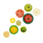 Reusable Silicone Food Savers - Fresh Green (Set of 5) by Food Huggers