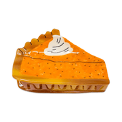 Large Pumpkin Pie Hair Claw Clip by Jenny Lemons