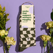 Socks that Support Women's Equality | Groovy Grid by Conscious Step