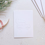 Christmas Cheer Paintable Watercolor Notecard Set by emily lex studio