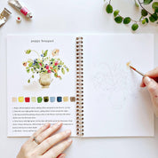 Bouquets Watercolor Workbook by emily lex studio