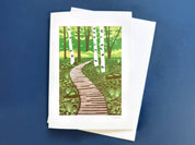 A Path Forward Blank Greeting Card by Nan Onkka Prints