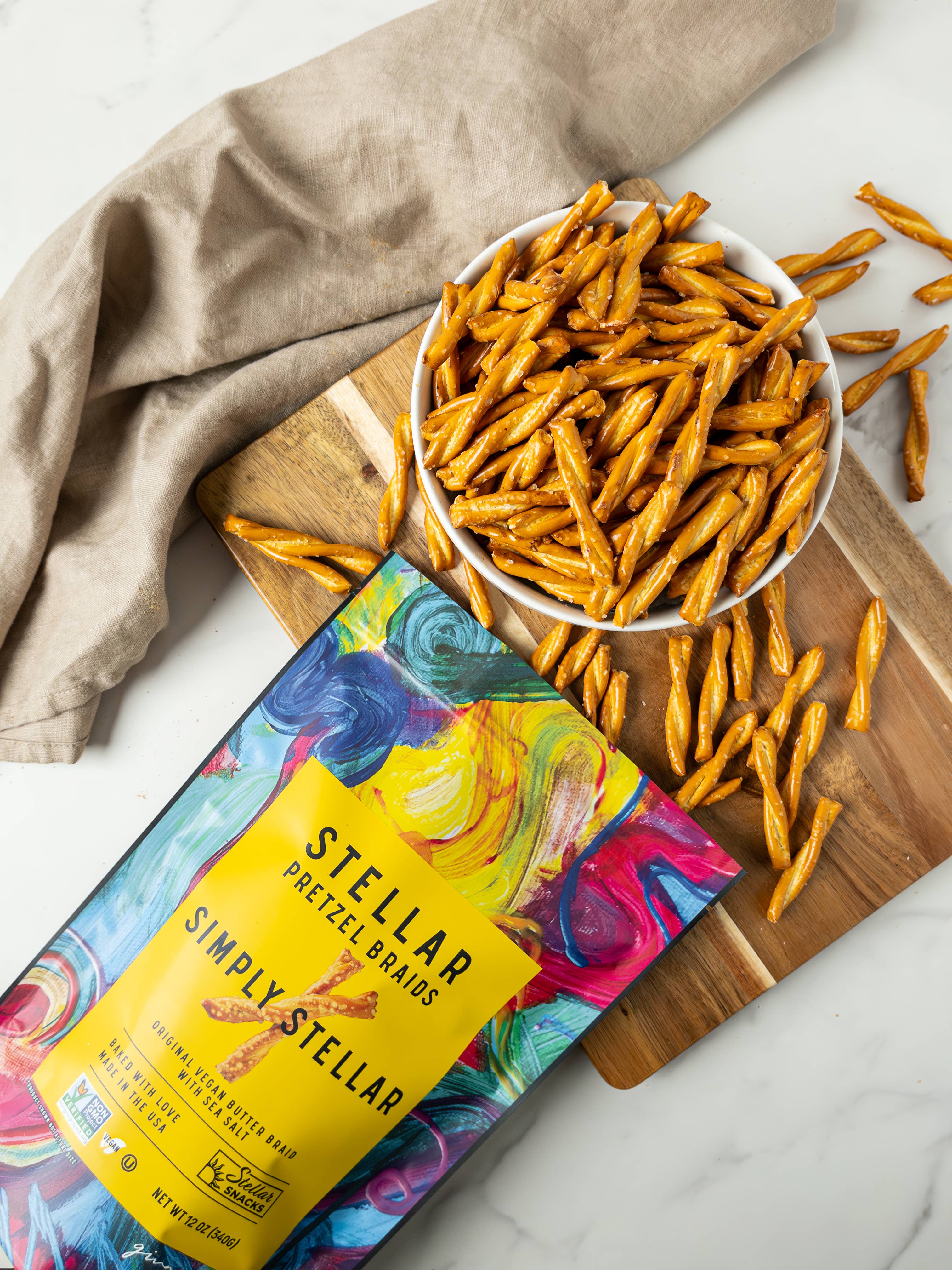 Simply Stellar Pretzel Braids by Stellar Snacks - 12 oz