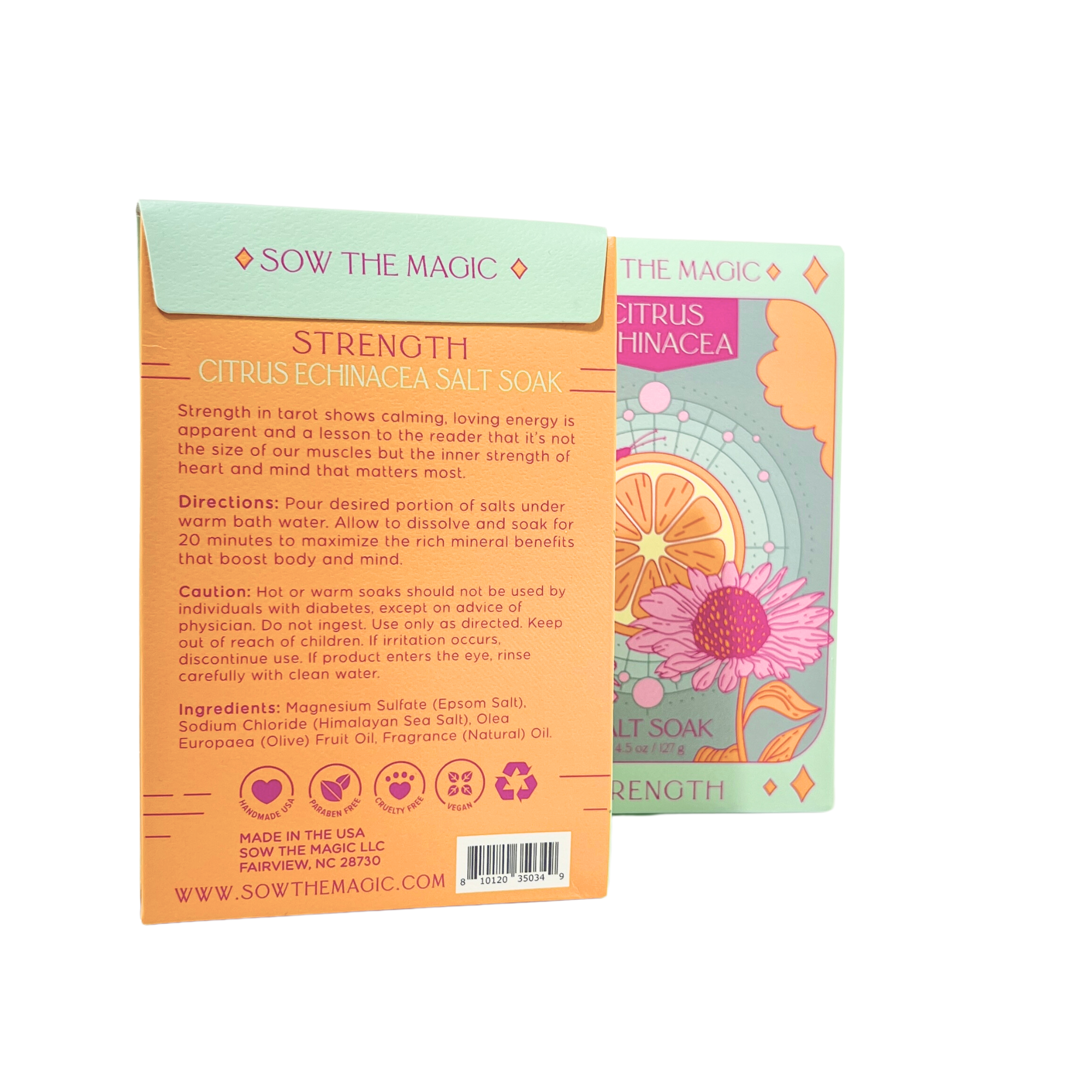 Strength Salt Soak in Citrus Echinacea by Sow the Magic