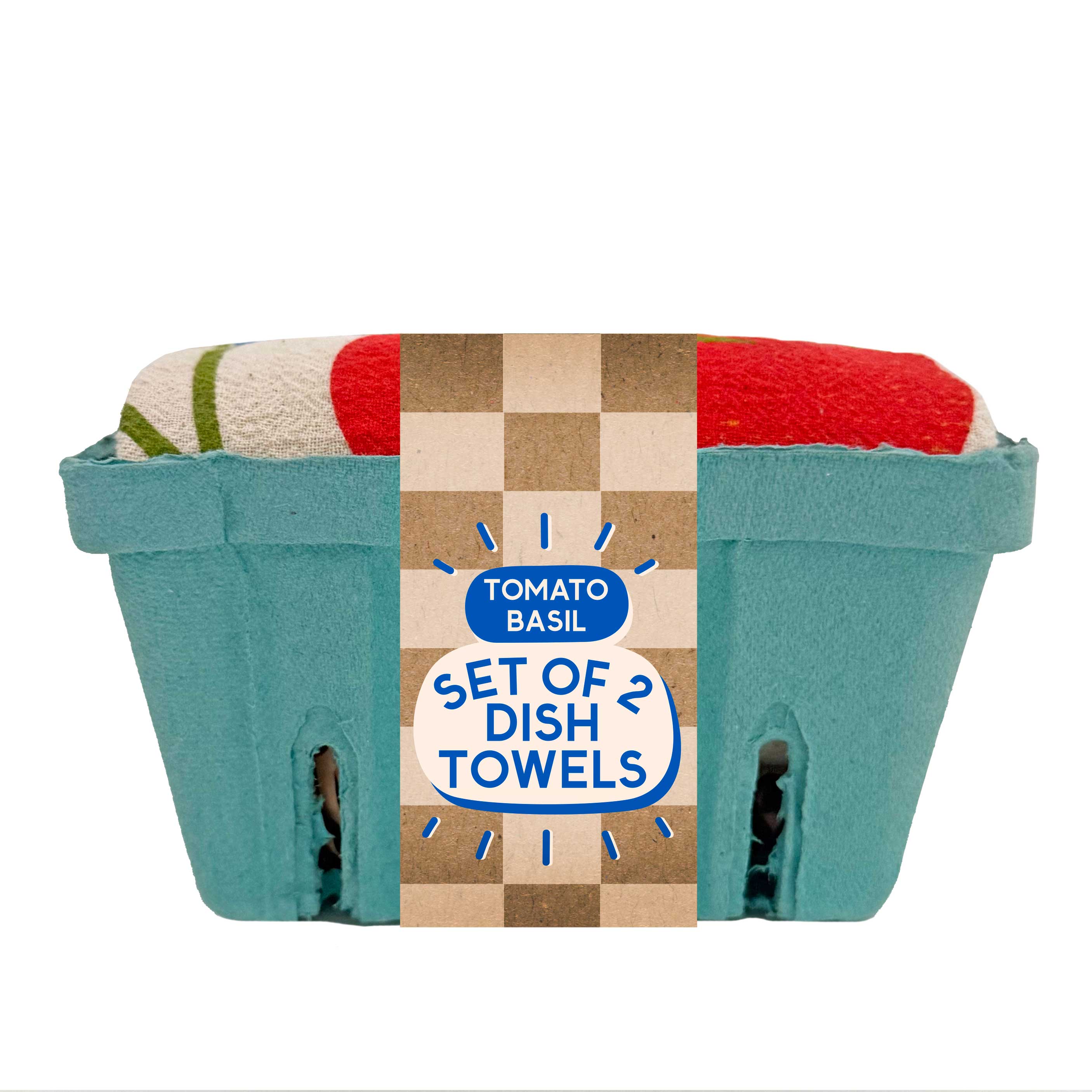 TOMATO BASIL (Tomato, Basil) Tea Towel Set of 2 by The Neighborgoods
