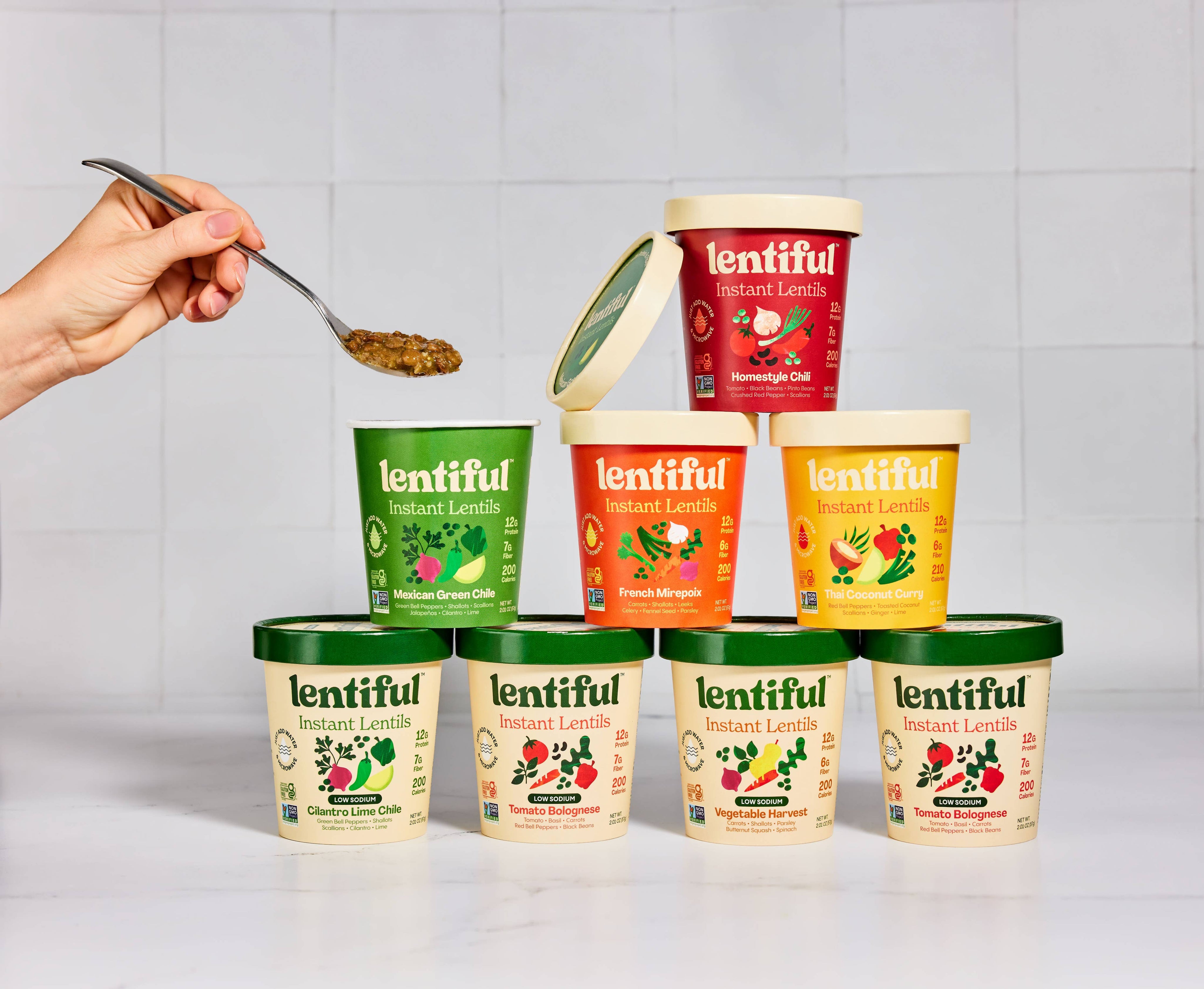 Cilantro Lime Chile (Low Sodium) Instant Lentils by Lentiful